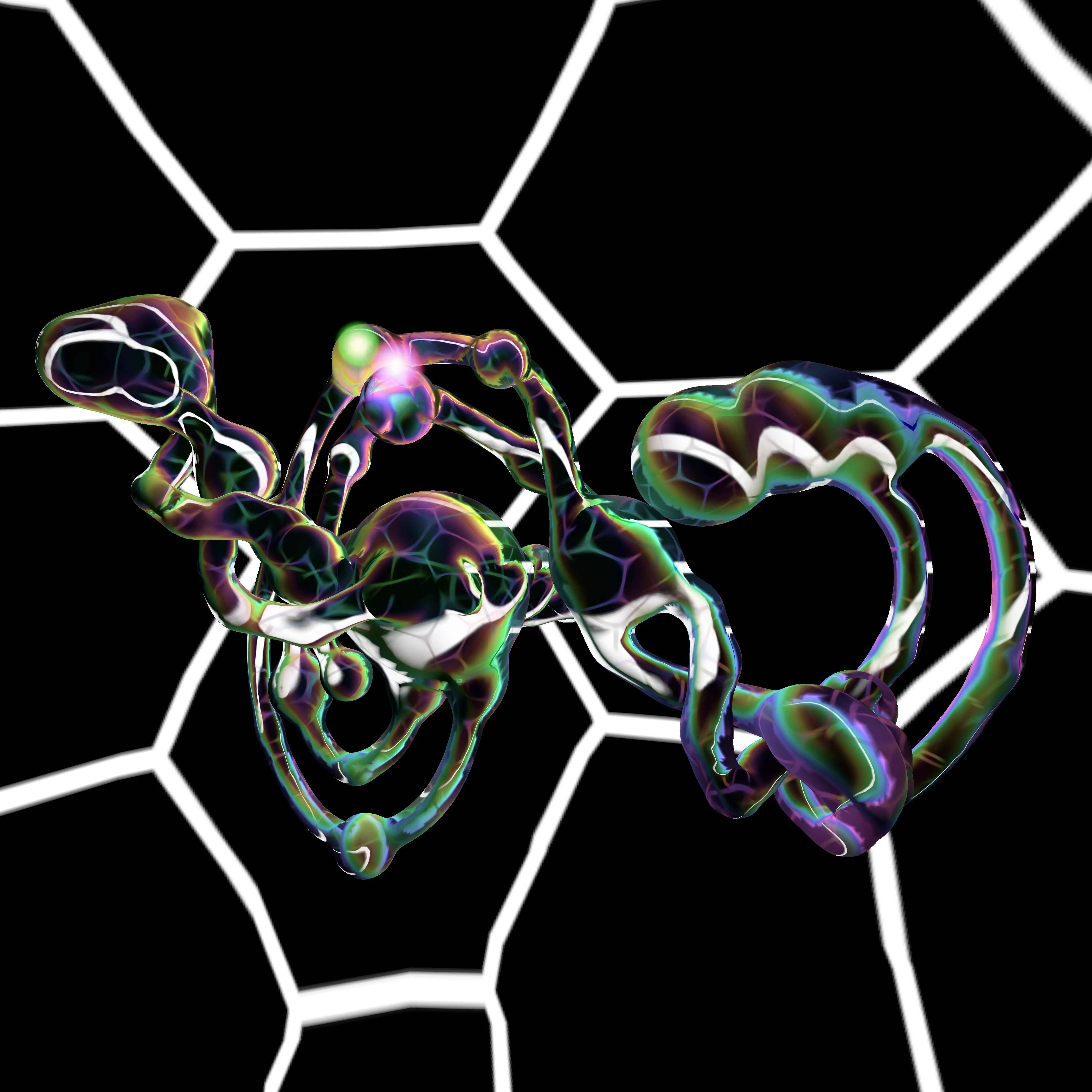 A psychedelic amorphous blob